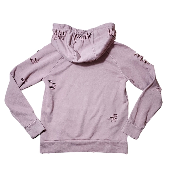 Alo Yoga Distressed Casual Hoodie Pullover Women Size Small - Picture 3 of 11
